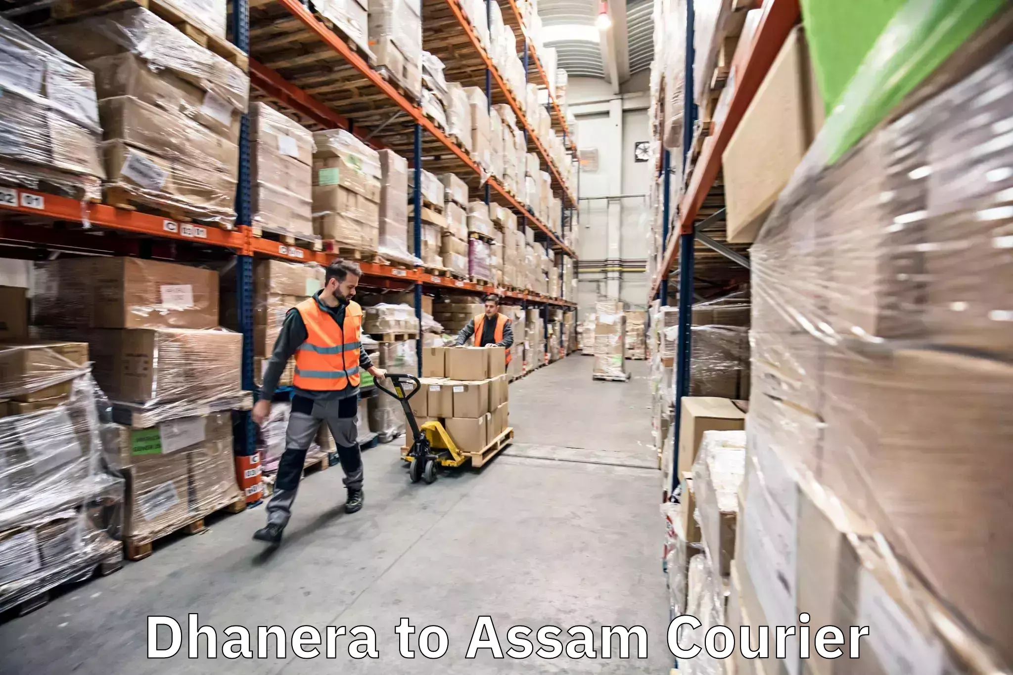 Return courier service Dhanera to Assam