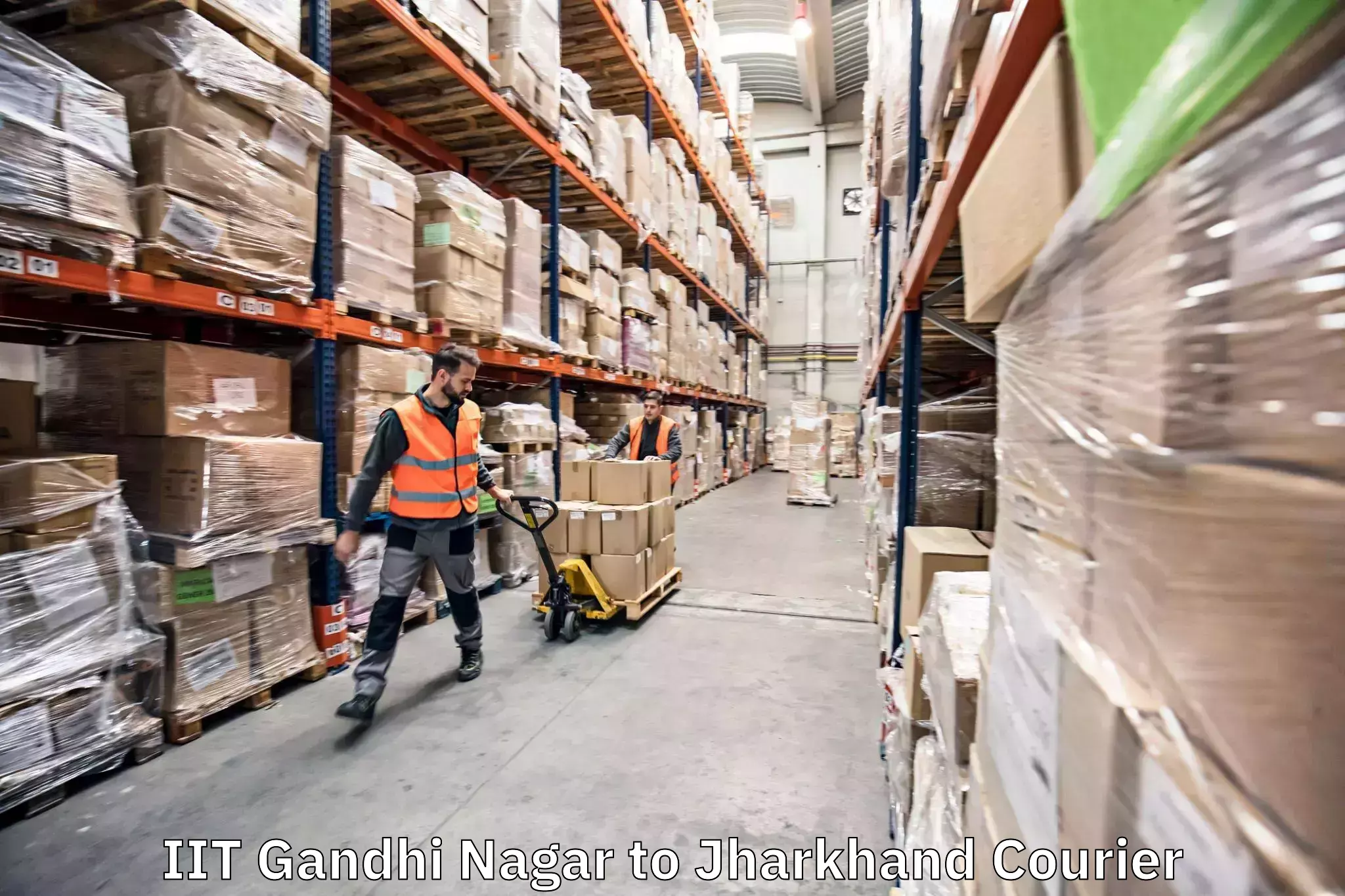 Business shipping needs IIT Gandhi Nagar to Ranchi