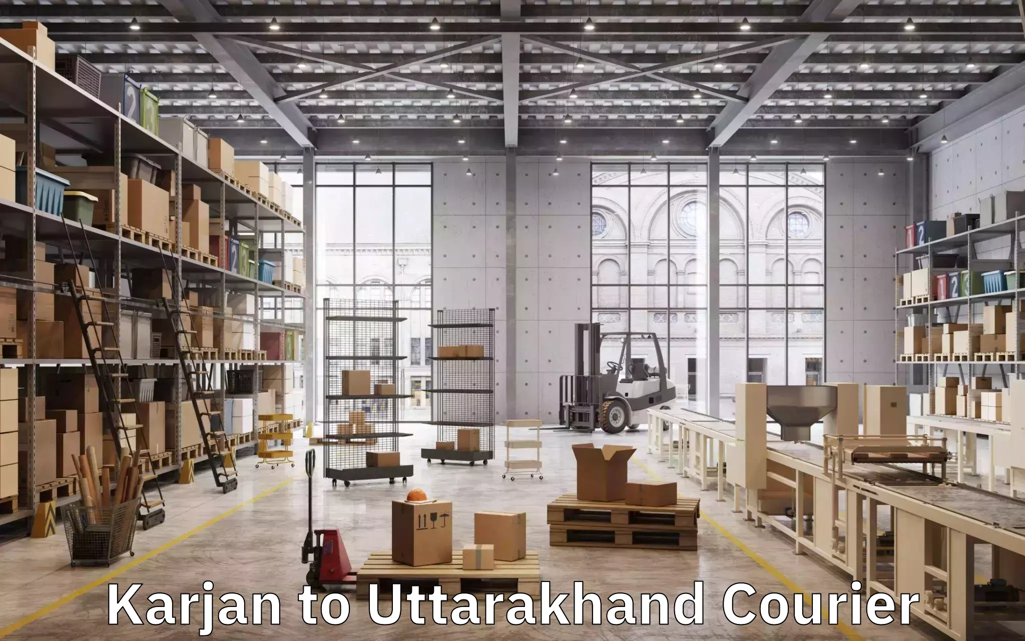 Courier membership Karjan to Uttarakhand