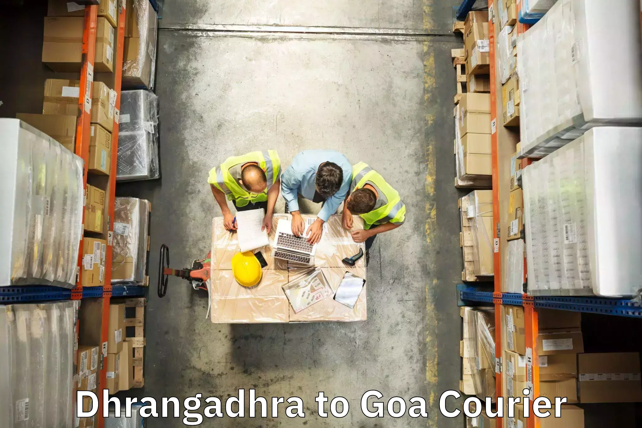 Courier service partnerships Dhrangadhra to Mormugao Port