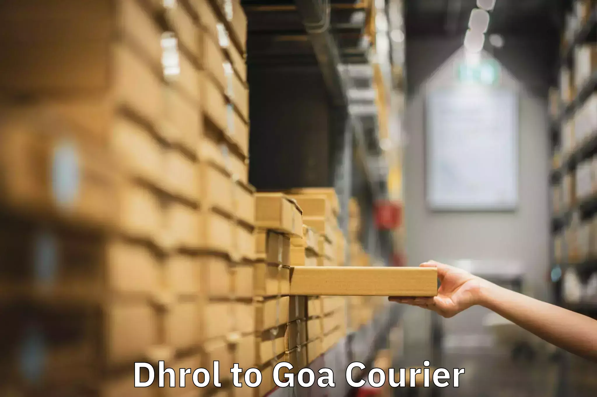 Large package courier Dhrol to South Goa