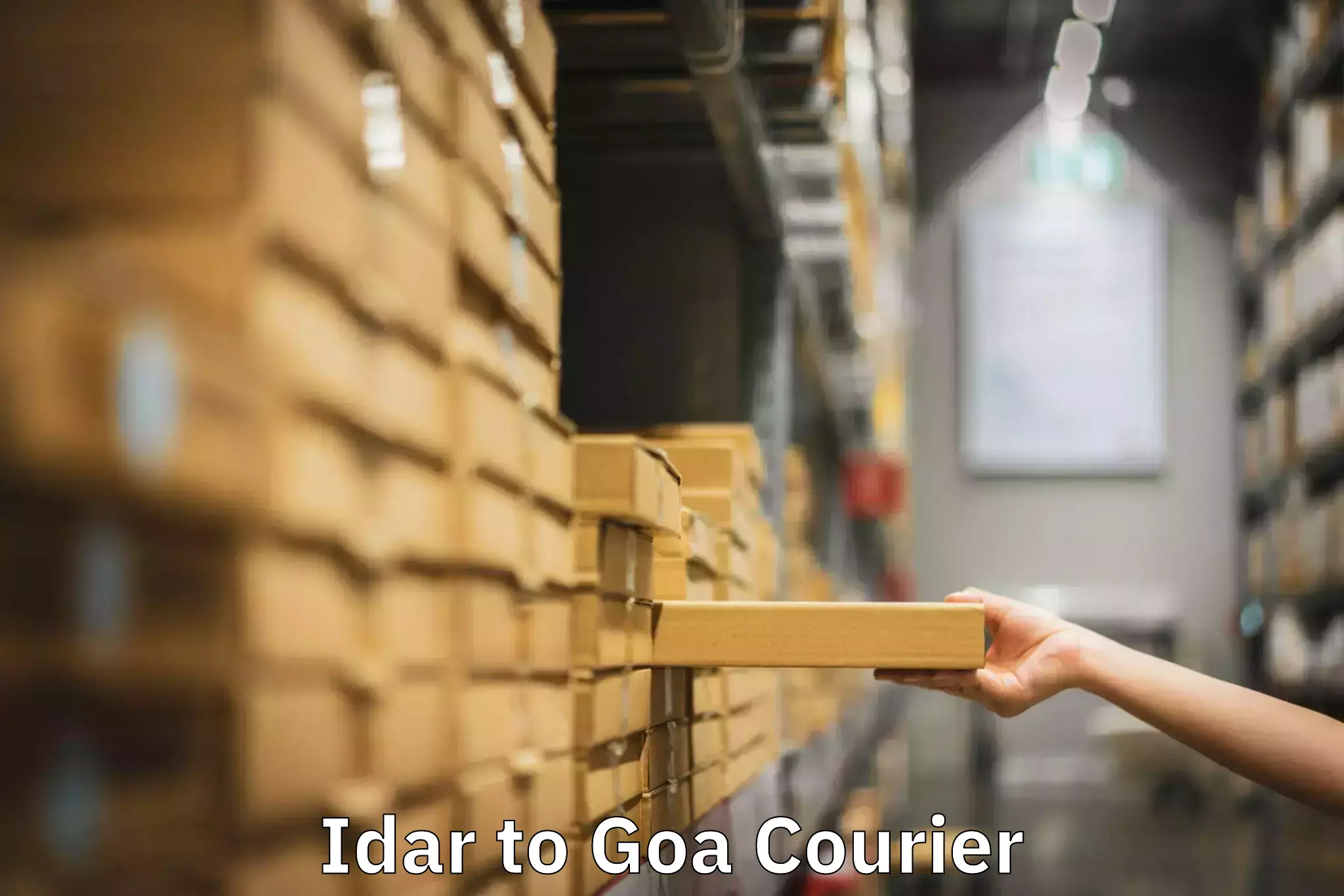 Flexible parcel services Idar to Goa