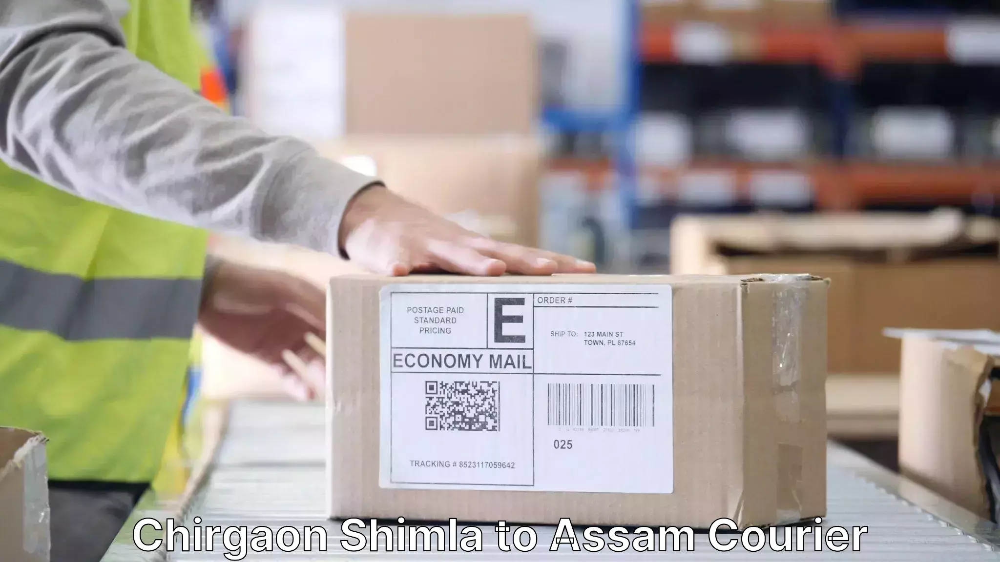 Quality furniture shipping Chirgaon Shimla to Boko