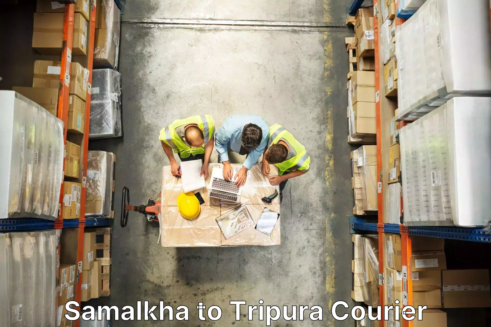 Quality moving company Samalkha to Udaipur Tripura