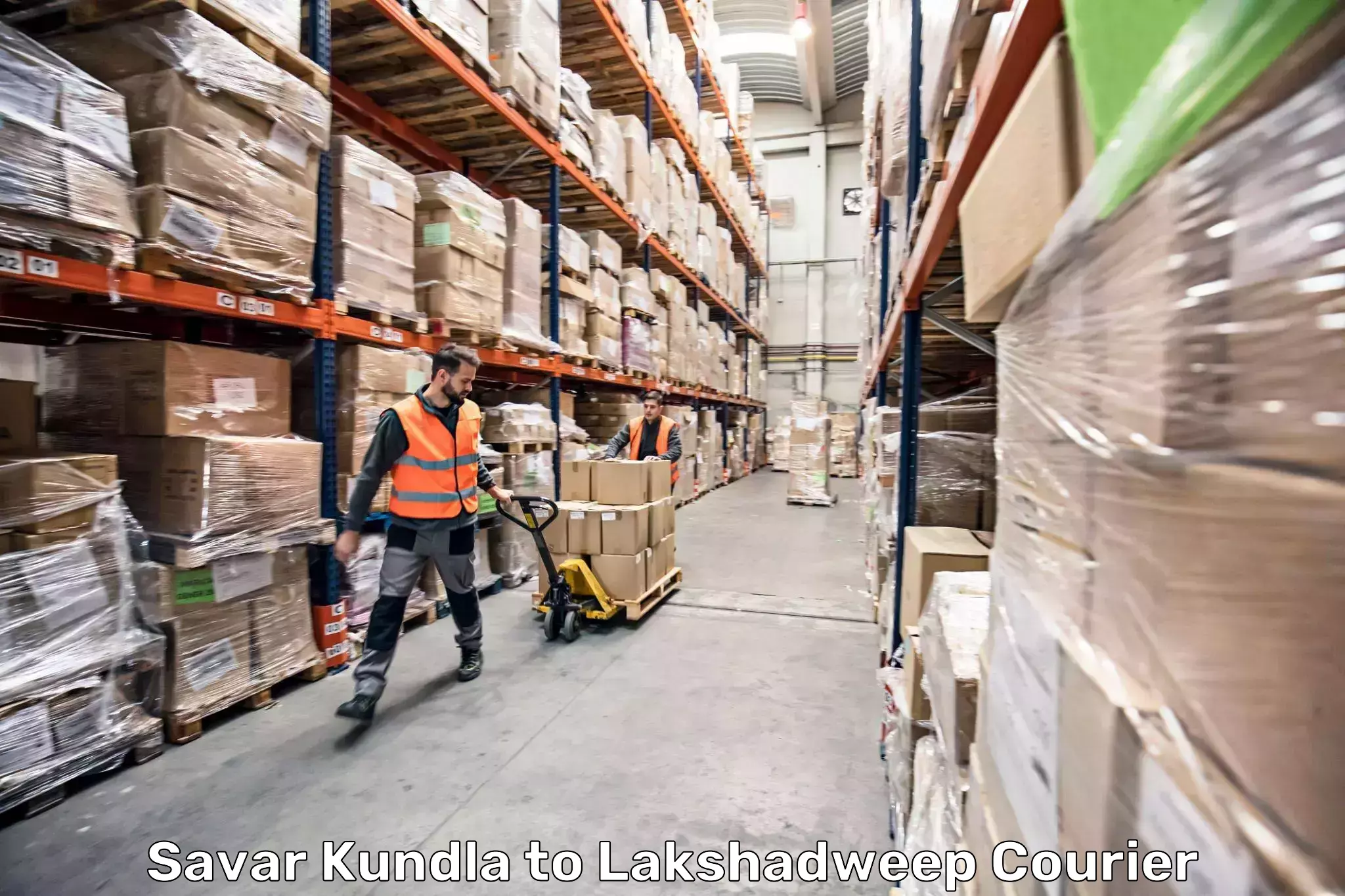 Luggage shipping specialists Savar Kundla to Lakshadweep
