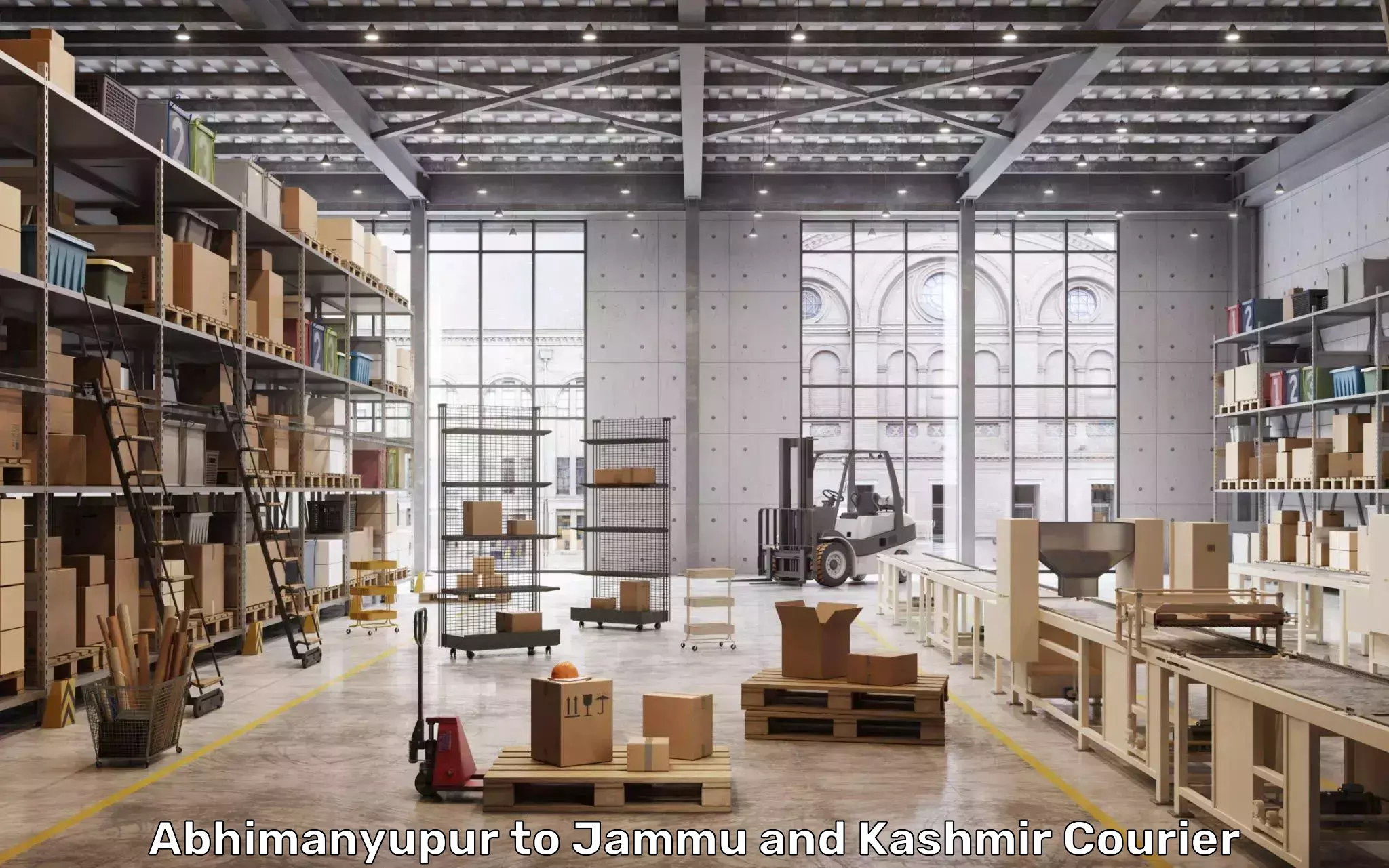 Luggage shipping service Abhimanyupur to University of Jammu