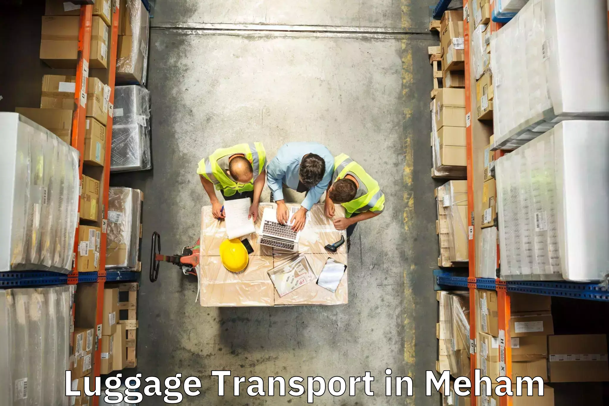 Baggage transport logistics in Meham
