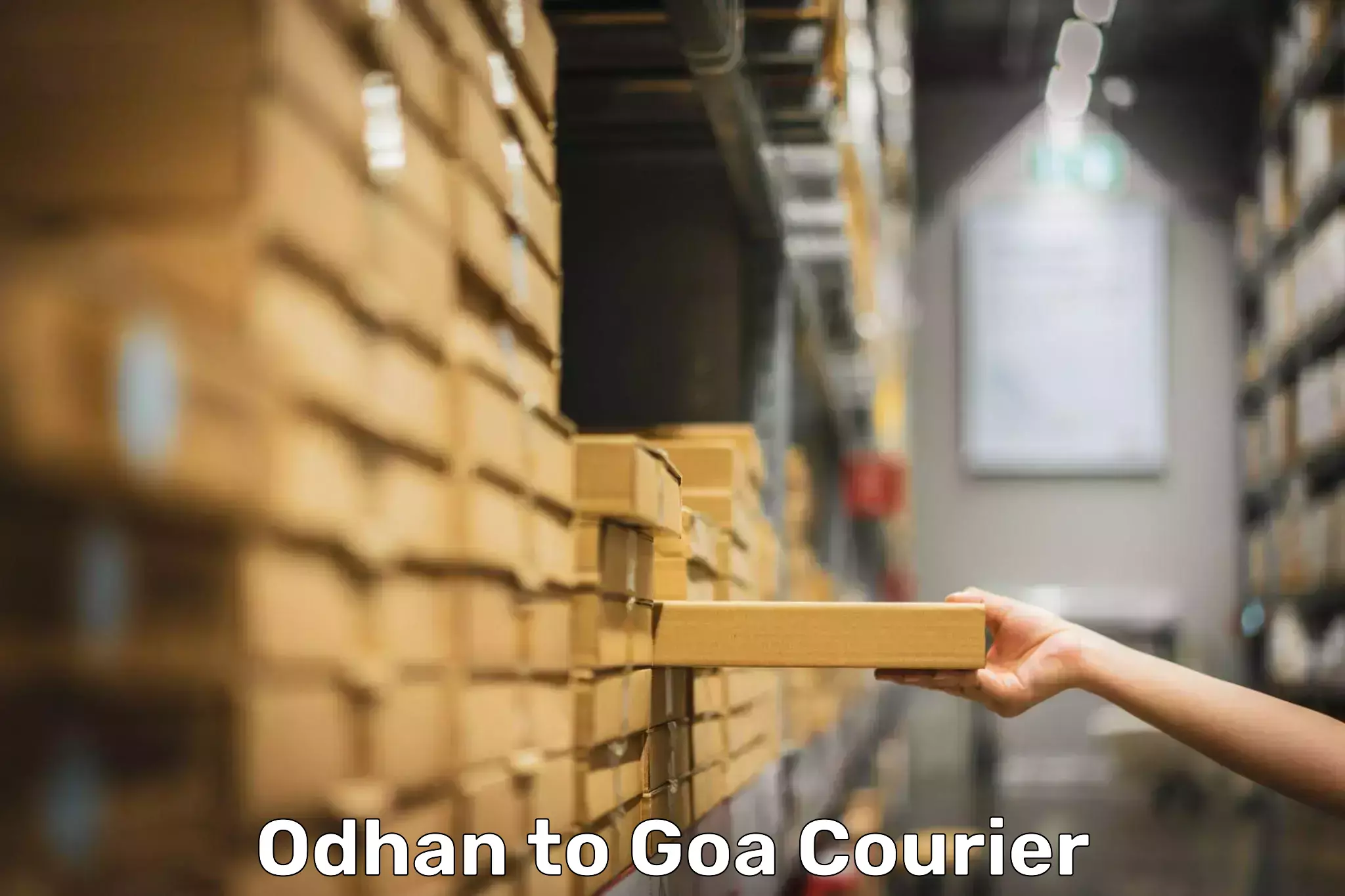 Luggage shipping options Odhan to IIT Goa