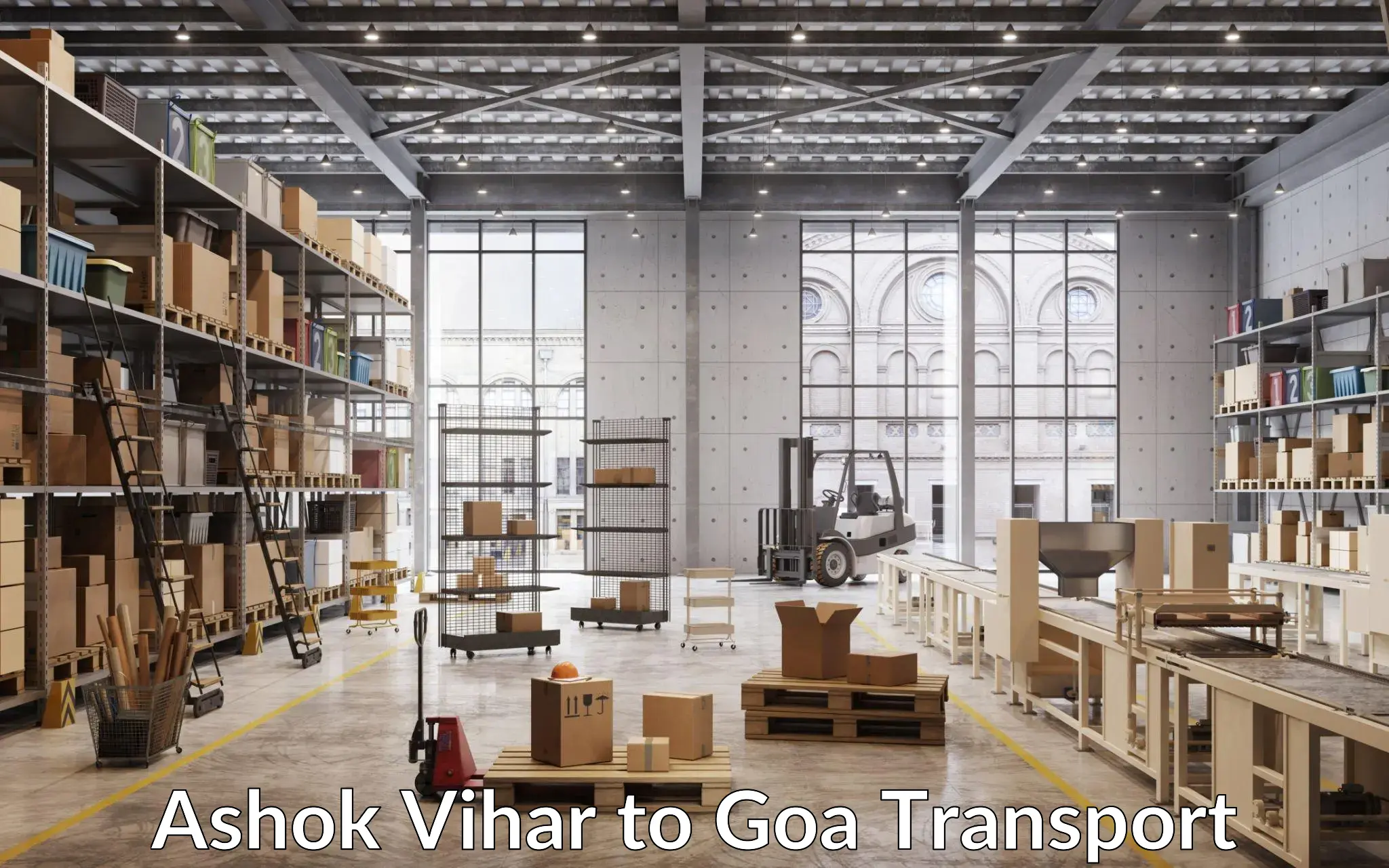 Nearest transport service Ashok Vihar to Vasco da Gama