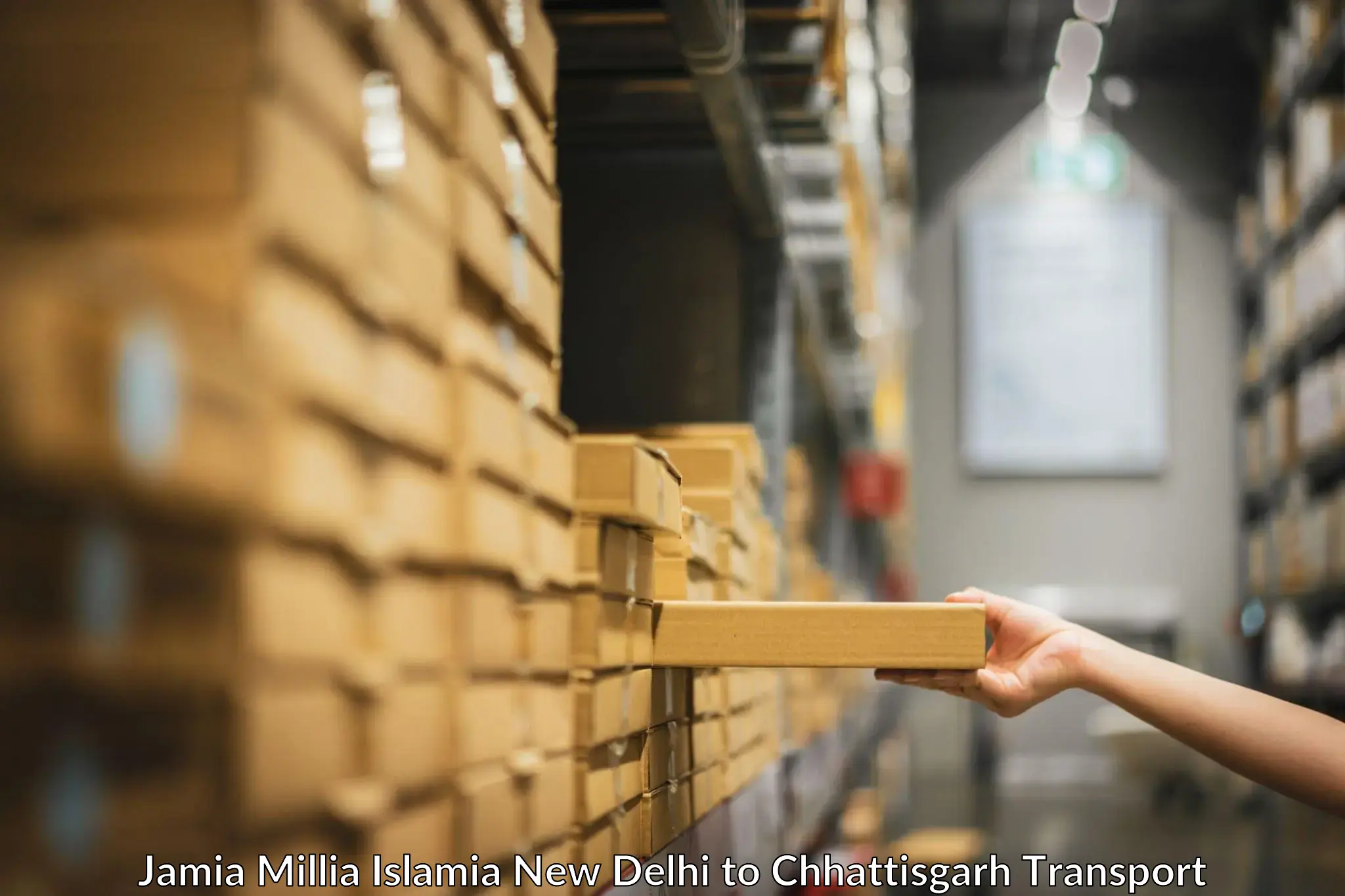 Part load transport service in India Jamia Millia Islamia New Delhi to Raigarh Chhattisgarh